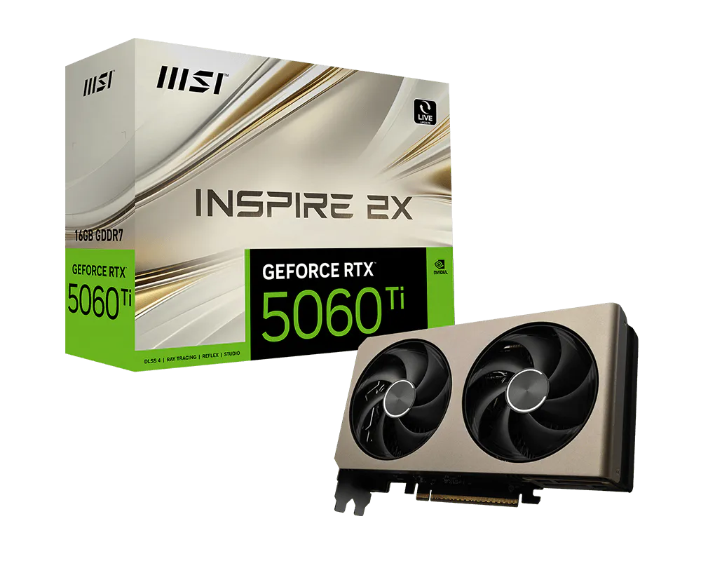 MSI GeForce RTX 5060 Ti 16G INSPIRE 2X
